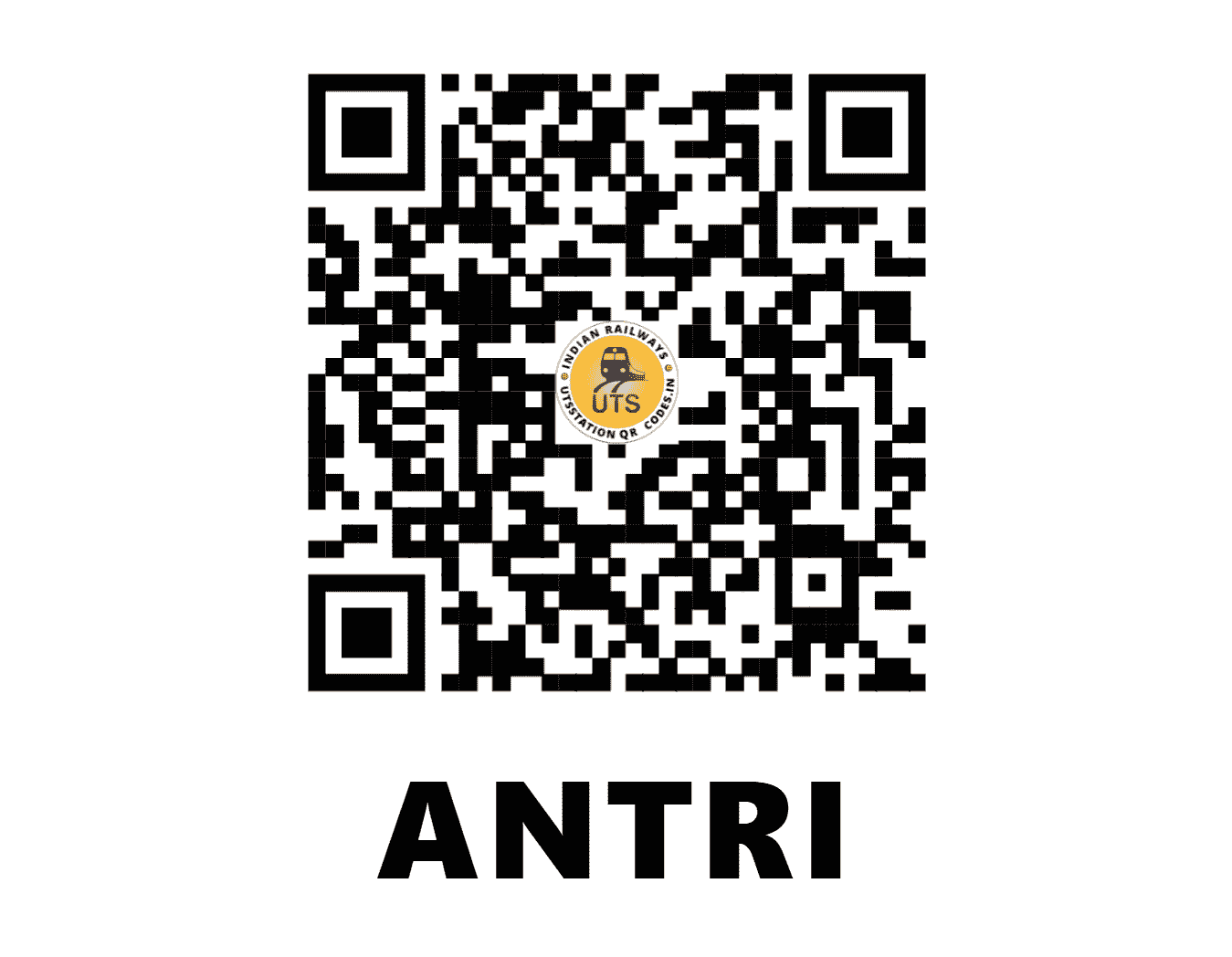 UTS QR Code for ANTRI - ARI - NC (MADHYA PRADESH)